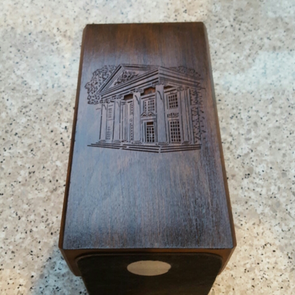 Vintage Pair Walnut Lasercraft Bookends - Picture 5 of 13